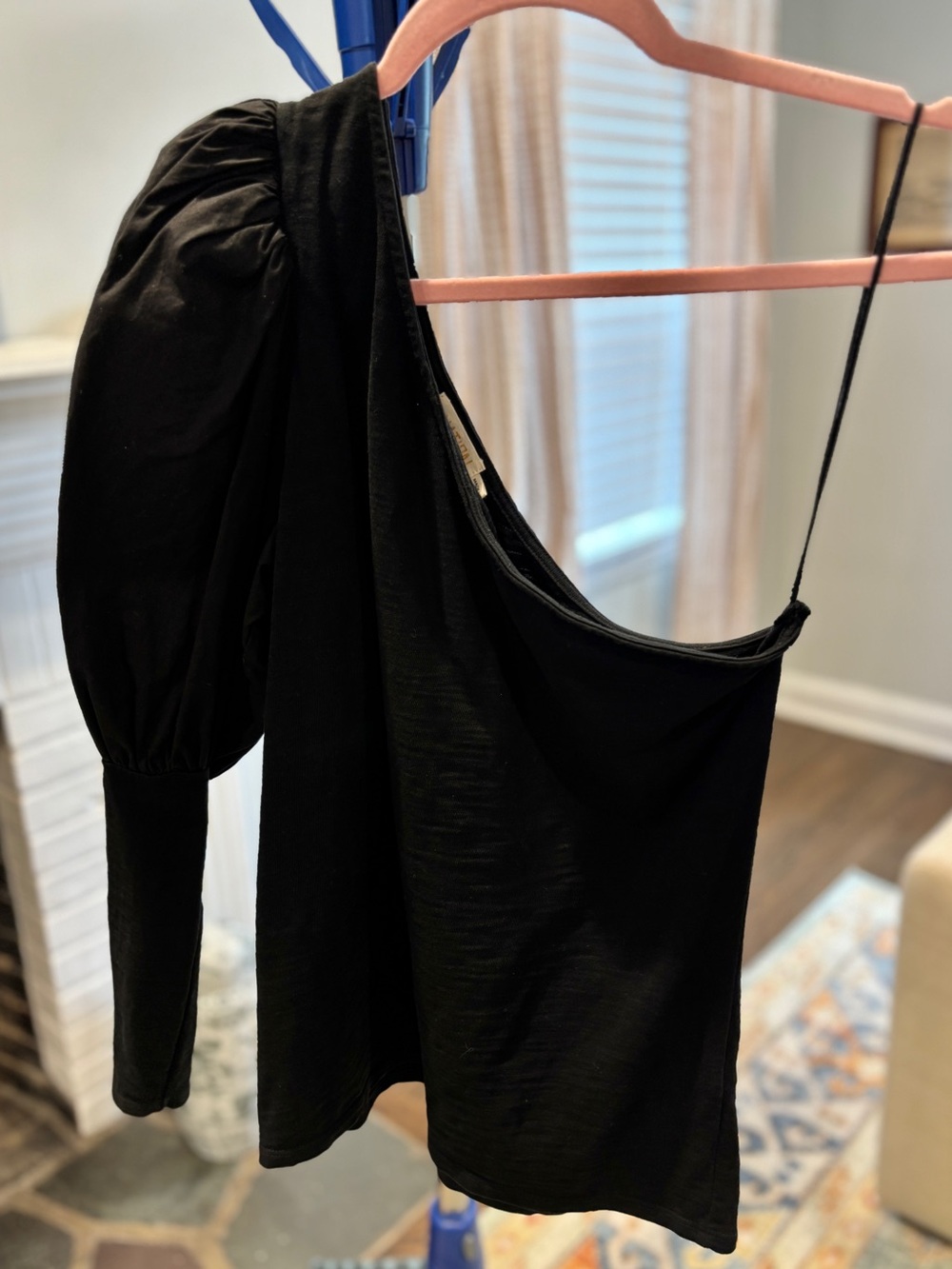 Nation LTD Sabrina One Shoulder Top in Black